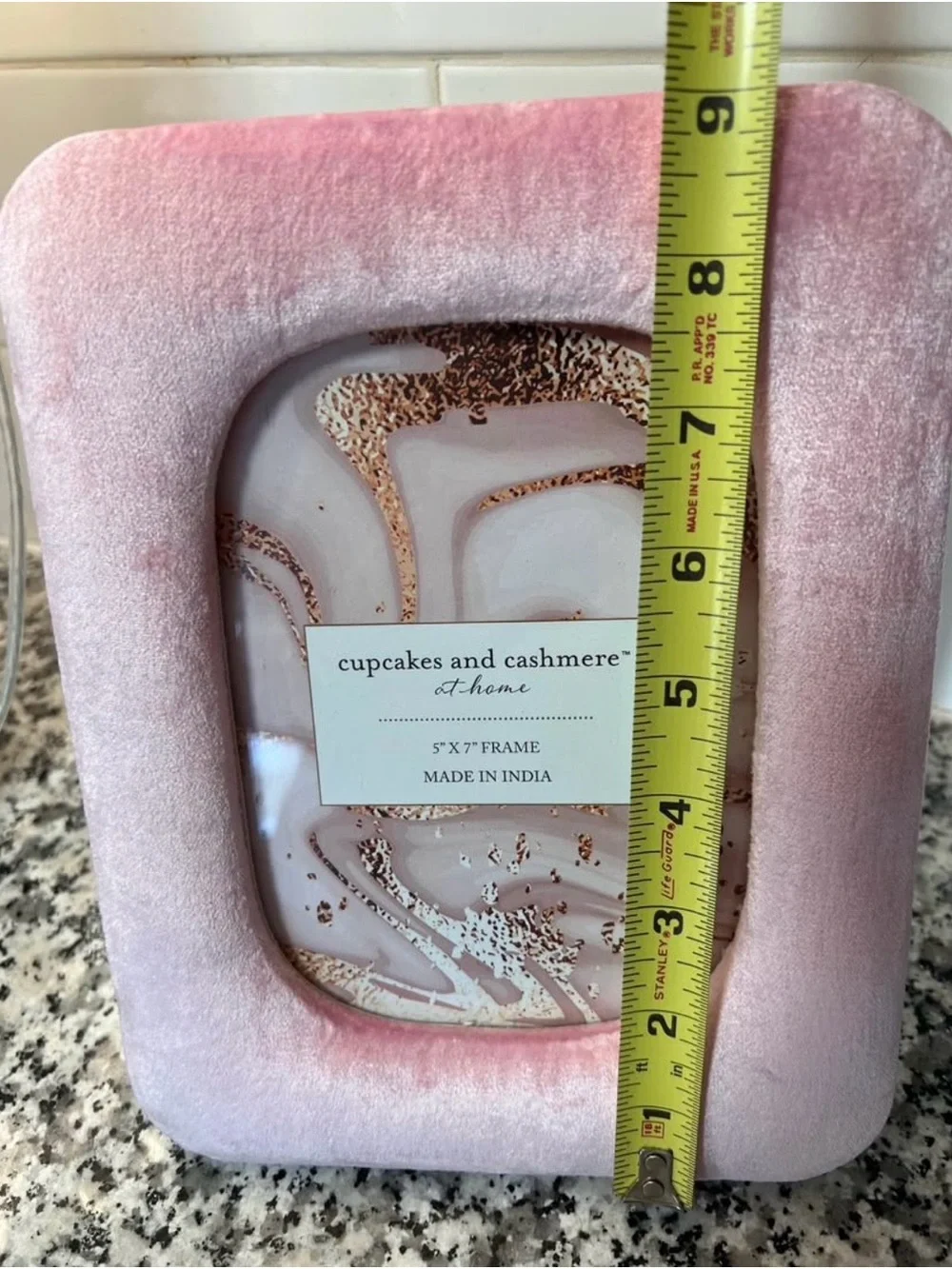 cupcakes & cashmere Pink Velvet Photo Frame 5x7